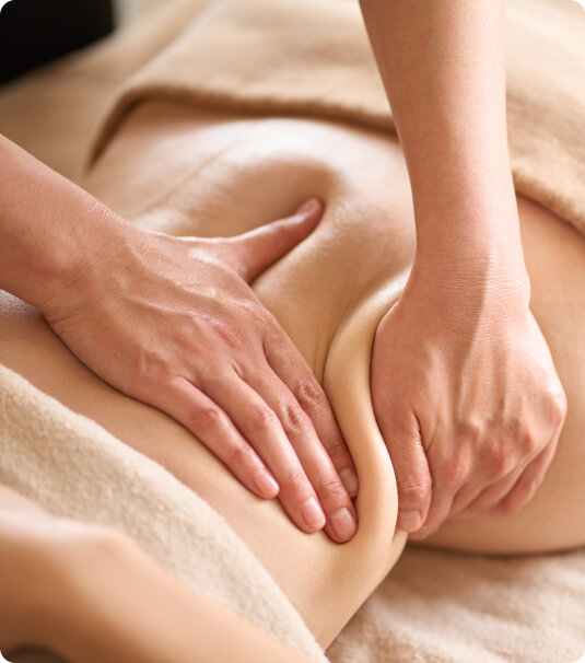 Massage therapy session at Pamper Valley spa in downtown Toronto