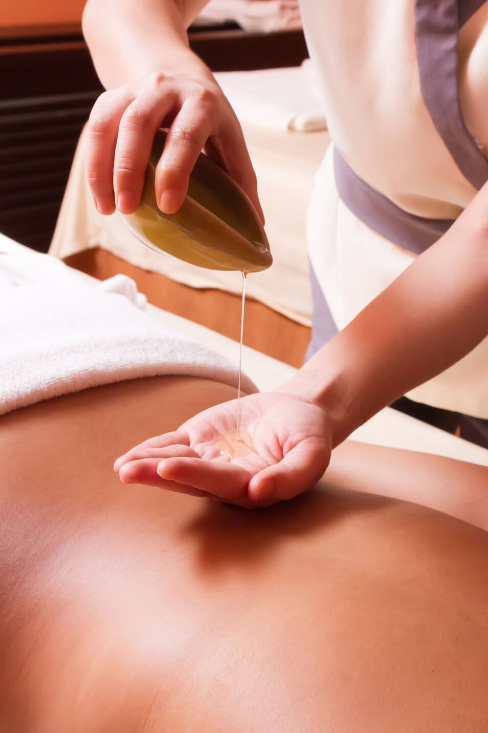 Massage therapy session at Pamper Valley spa in downtown Toronto