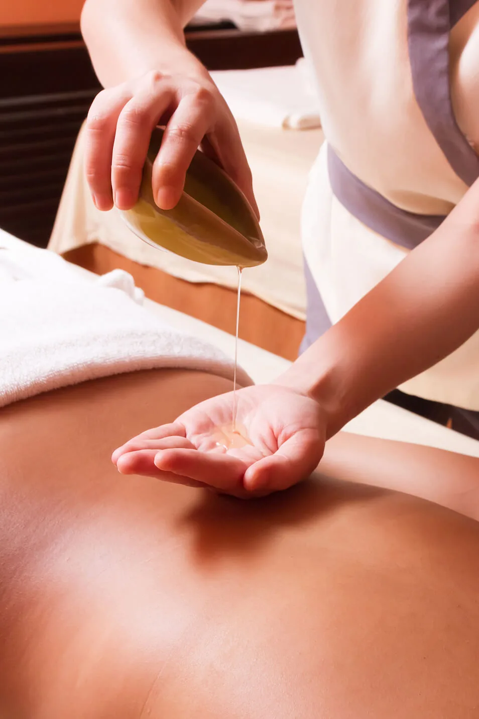 Massage therapy session at Pamper Valley spa in downtown Toronto