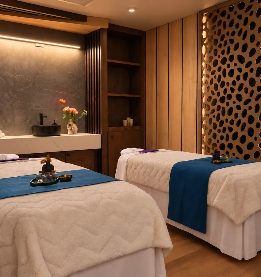 The couples treatment suite at Pamper Valley Spa in downtown Toronto