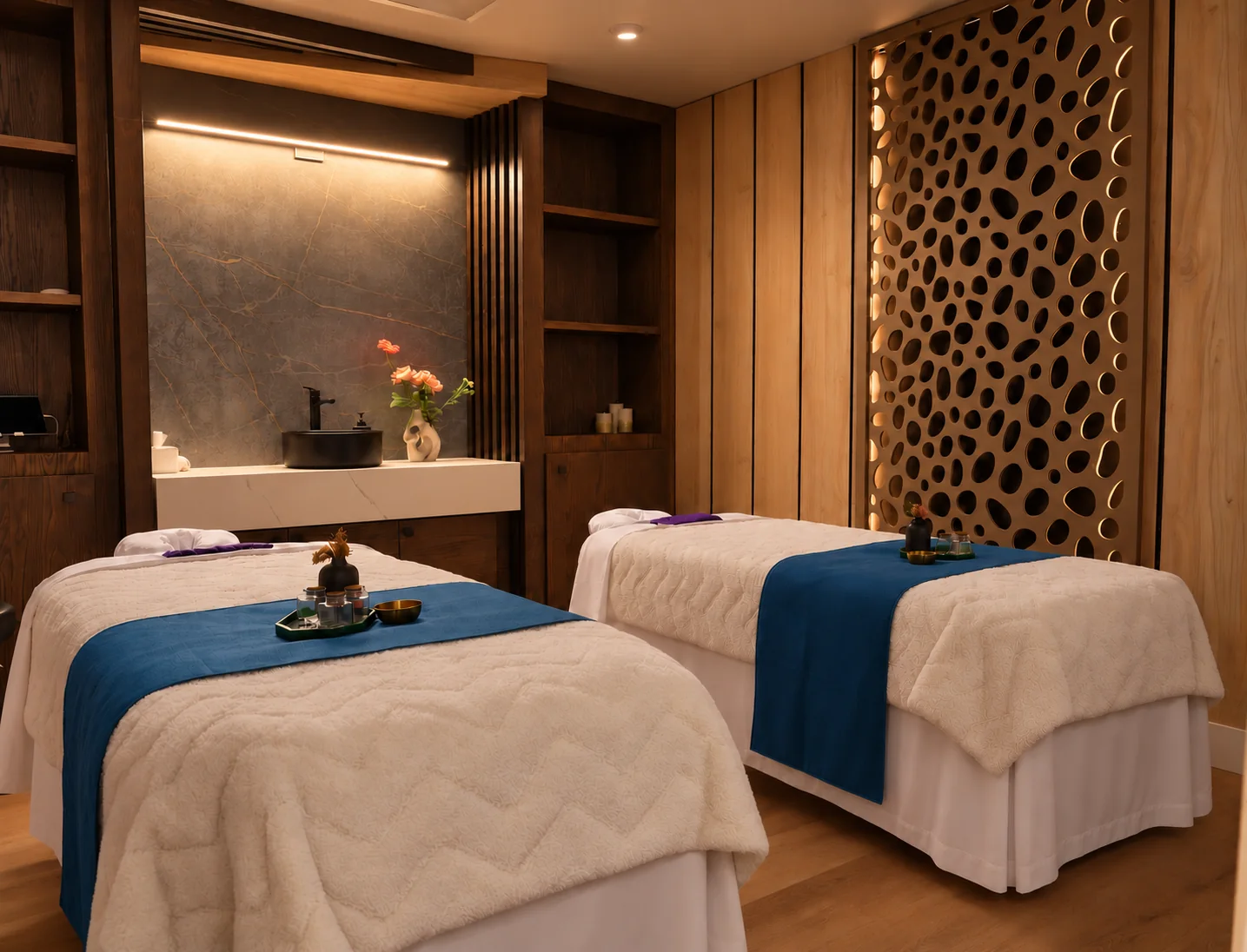 The couples treatment suite at Pamper Valley Spa, downtown Toronto