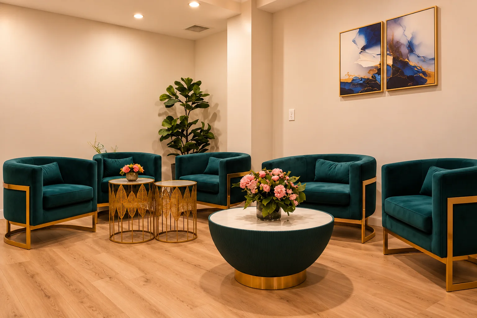 The relaxation lounge at Pamper Valley Spa, Toronto